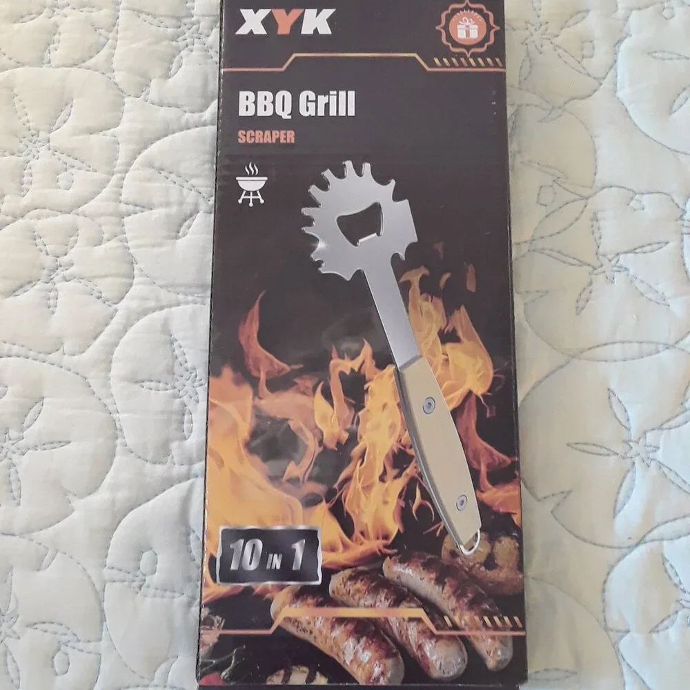 5 Pc BBQ Bundle: Grill Scraper; Grill Brush; OXO Tongs; Mesh Grill Bag; Oven Mit - Picture 2 of 9